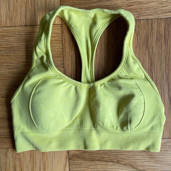 Lululemon Ebb & Flow bra size 4 Heathered Split Pea EUC - Picture 3 of 5